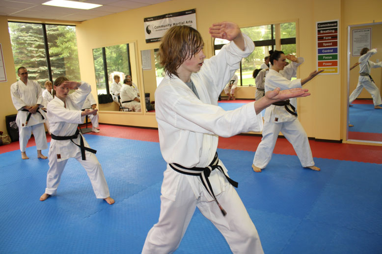 picture of kids training